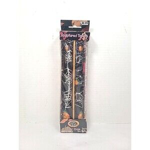 Vintage Set/2 Robert Allen Halloween Taper Candles Spider Jack O Lantern 10”